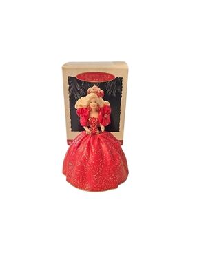 Vintage 1993 Hallmark Keepsake Holiday Barbie Christmas Ornament 1 in Series